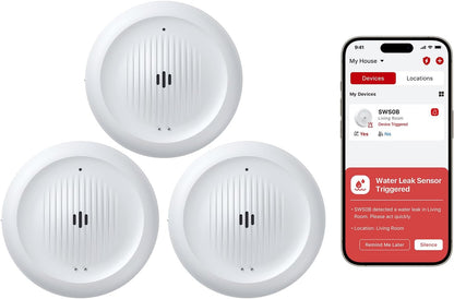 X-Sense 2-in-1 Wi-Fi Water Leak Detector & Freeze Detector, No Hub (1-Pack) | Alerts Below 39°F, 110 dB Alarm, Instant Alerts, Detects Water as Low as 0.4 mm, for Garages, Cabins & RVs