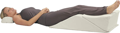 Contour BackMax - Foam Bed Wedge Sleep Support System + Neck Pillow - 4-Piece Full Body Support - Optimal Angle for Better Posture - Leg & Knee Elevation - 9-in-1 Adjustable Design - 20” Standard