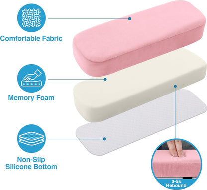 Smiry Memory Foam Office Chair Armrest Pads, Non-Slip Armrest Cushion