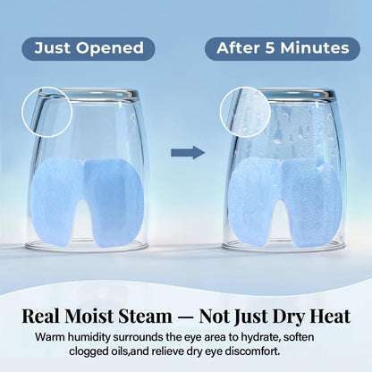 30 Pack Self-Heating Steam Eye Masks for Dry Eyes: Moist Heat Warm Compress