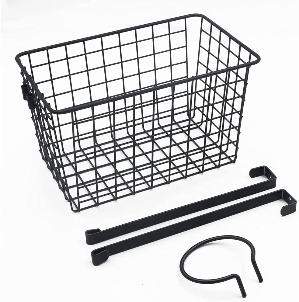 Cabinet Door Hair Tool Organizer - Styling Tools Holder for Dryer, Flat Iron, Curling Wand, Straightener Brushes, Black