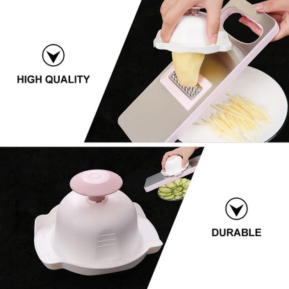 Homoyoyo 2pcs Pink Plastic Finger Guards for Vegetable Grater Hand Protection, Anti-Cut Kitchen Hand Guards for Shredding and Slicing Vegetables Safety