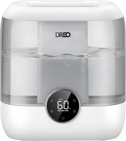 DREO 3L Humidifiers for Bedroom, 30H Runtime, 26 dB Quiet, Black