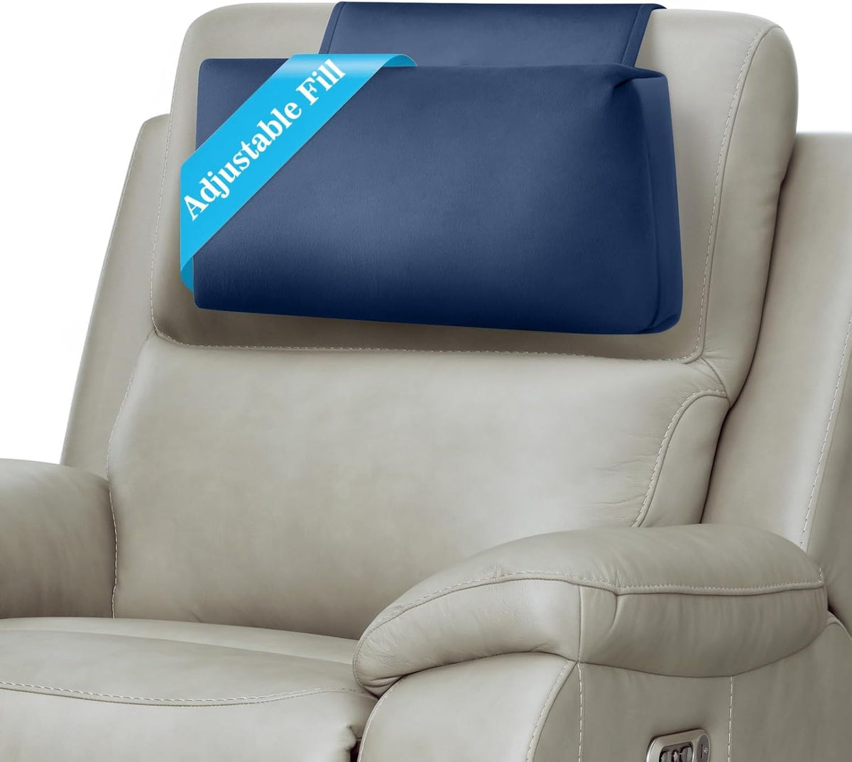 Recliner Headrest Pillow, Adjustable Comfort Neck & Head Support Pillow
