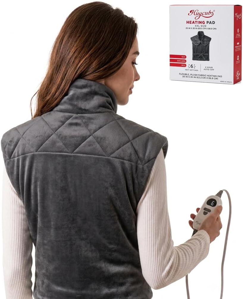 Weighted Heating Pad for Neck, Shoulder & Back Pain Relief FSA Eligible HSA