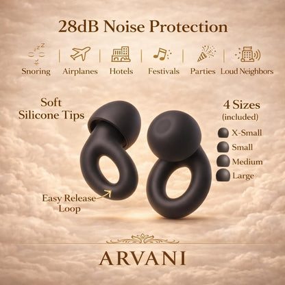 3D Contoured Sleep Mask with 28dB Noise Reduction Earplugs Sleep Kit