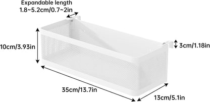 Bedside Caddy Shelf for Bunk Bed, White, L13.78in*W5.12in*H3.94in