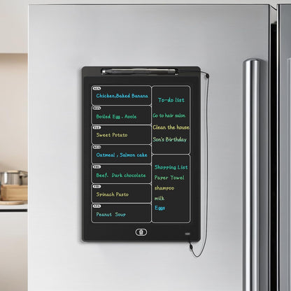 Magnetic Weekly Chore Chart for Adults, 9.8”×6.7” Small to Do List Dry Erase Board for Fridge Grocery Shopping Kitchen Menu Planning Whiteboard Refrigerator Digital Notepad Blackboard Meal Planner