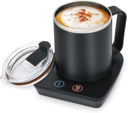 VOBAGA Coffee Mug Warmer, 4 Hours Auto Shut Off Cup Warmer for Office Home Desk with 3 Temperature Settings, Electric Beverage Warmer for Cocoa,Tea, Milk, Soup, for Coffee Gifts, Sky Blue (No Cup)