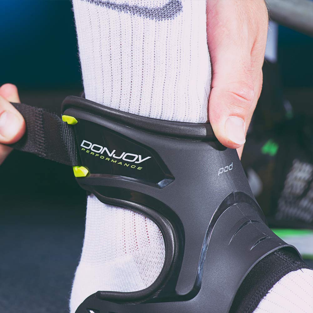 DonJoy Performance Pod Ankle Brace DP151AB05, Small Left (White) | Pod Protection-on-Demand, Low-Profile Molded Tpu Shell, 4 Oz Lightweight, Adjustable Underfoot Strap, Small Left White