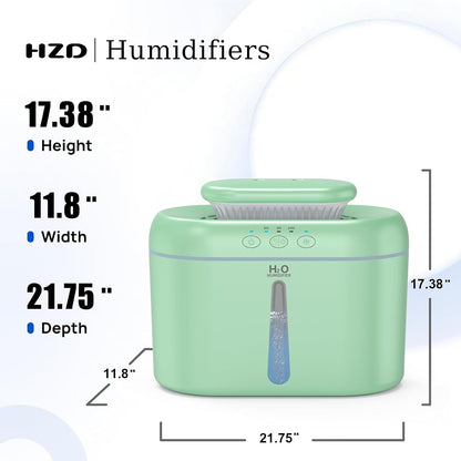 HZD Humidifiers for Bedroom, Large Tank Long Runtime 2L for Baby,Plants