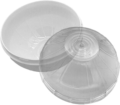 Onion Keeper, Reusable Onion Storage Containers, Freshness Saver Keeper Food Saver with Transparent lid, Fruit and Vegetable Storage Holder for Fridge (COLOR:White)