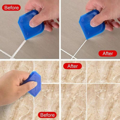 3 PCS Silicone Caulking Tools, Sealant Grout Finishing Sealing Caulk Tool Kit for Bathroom Kitchen, Caulking Finishing Tools, Caulk Smoothing Tool