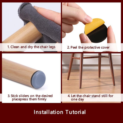 Furniture Sliders for Carpet and Hardwood Floors Adhesive Furniture Glides Self-Stick Furniture Sliders Pads (rectangular25*100mm,8)