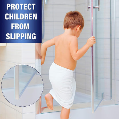 Treela 108-Inch 1" T-Slot Shower Door Seal Strip | Flexible silicone blocks leaks/splashes and replace old, cracked, loose, or missing door sweeps