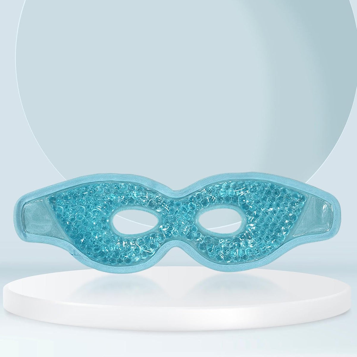 Cold Cooling Eye Mask Hot Cold Compress Eye Mask, Easy to Use,with Eye Holes, Reusable Gel Bead Eye Mask for Eye Bags,Relax,Women, Violet