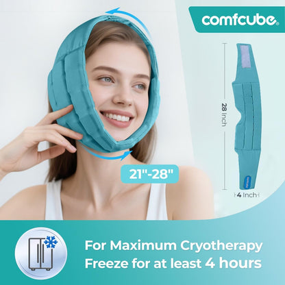 Neck Ice Pack Wrap for Cervical Pain, 2 Hours Long Lasting Cold | Ice Pack for Neck Shoulders Cooling, FSA Eligible, Flexible Cold Pack for Hot Weather, Hot Flashes, Surgery, Swelling