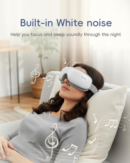 Eye Massager with Heat and Cooling - Heated Eye Mask for Migraines, Improve Sleep & Headache Relief, Fathers Day Birthday Gifts for Men Women Her Him