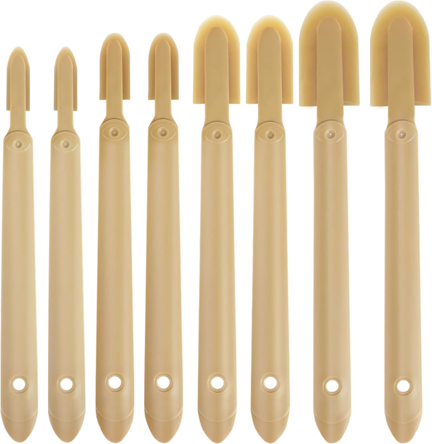 8 PCS Rubber Caulking Spatulas Tool,Rubber Caulk Silicone Sealant Finishing Tool,Spreader Applicator Caulking Finishing Tool Rubber for Floors, Tiles, Walls, Bathrooms, Kitchens 4 Size