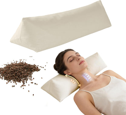 Adjustable Buckwheat Neck Pillow - Cervical Roll to Relieve Tension