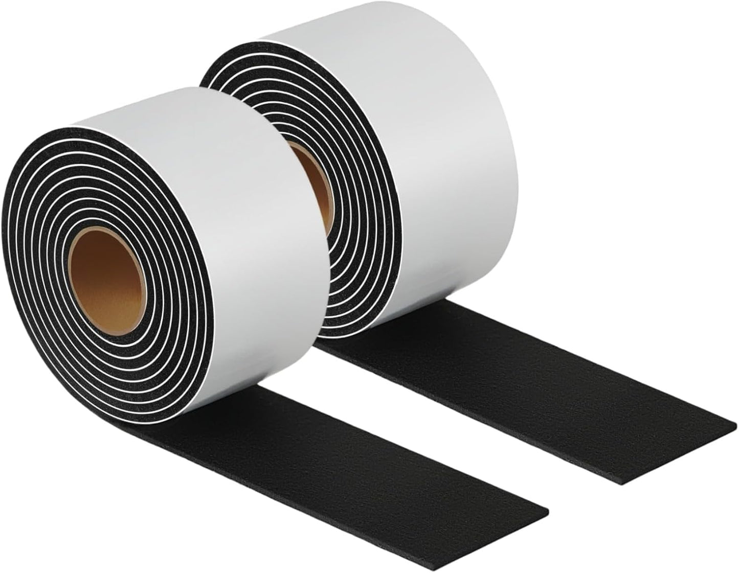 Felt Strips with Adhesive Backing Heavy Duty Cuttable Felt Tape Roll Furniture Pads for Chair Legs - Protecting Hardwood Floors, Chair Wall Protector (Black, 80 x 0.5 x 0.14 Inch)