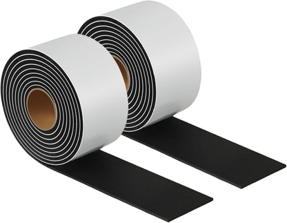 Felt Strips with Adhesive Backing Heavy Duty Cuttable Felt Tape Roll Furniture Pads for Chair Legs - Protecting Hardwood Floors, Chair Wall Protector (Black, 80 x 0.5 x 0.14 Inch)