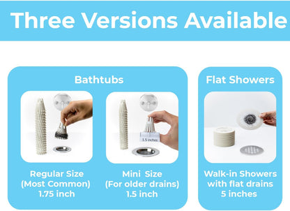Disposable HairClaw 20 Pack | Flat Shower Drain Hair Catcher Strainer Trap | Eco-Friendly Bioplastic