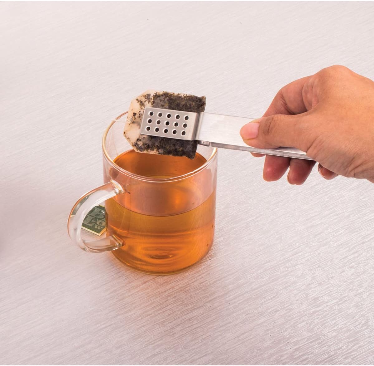 HIC Kitchen Tea Bag Squeezer, 18/8 Stainless Steel