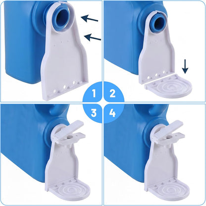 2-Pack White Laundry Detergent Cup Holder & Nozzle Force-Saving Switch, Liquid Soap Detergent Dispenser Holder Drip Tray Catcher Room Organization and Storage Decor