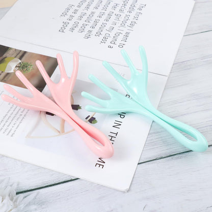 Scalp Massage Tool Handheld Head Massager 2pcs Portable Massager for Neck Shoulder Scalp Random Color