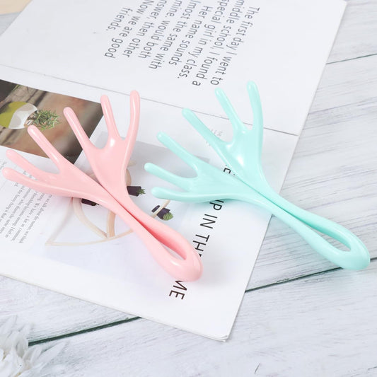 Scalp Massage Tool Handheld Head Massager 2pcs Portable Massager for Neck Shoulder Scalp Random Color