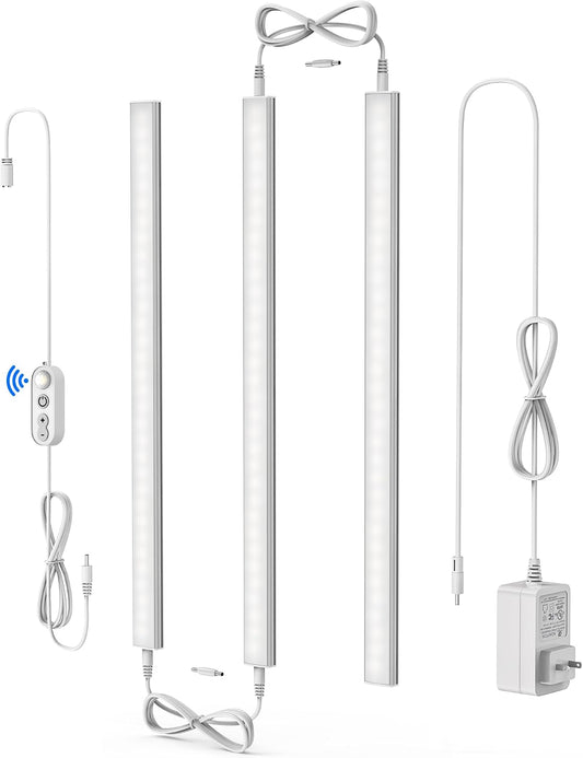 Motion Sensor Cabinet Lighting, 4500K Daylight, 3 Pack 12 inch Linkable