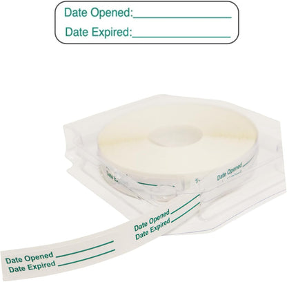 Date Opened Date Expired Labels (1000, 2-500 Rolls)