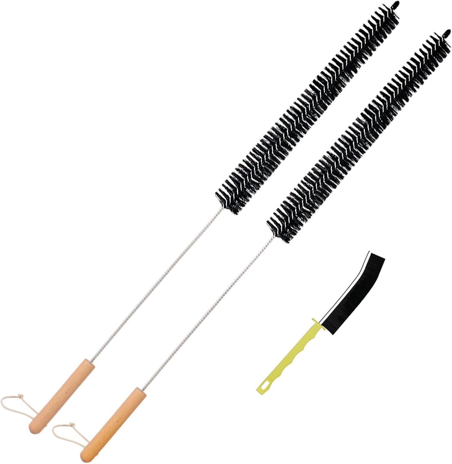 Dryer Vent Cleaner Kit, Refrigerator Coil Brush & Crevice Cleaning Brush | 30 Inch Long Dryer Lint Brush, Washing Machine Cleaning Tools for Household Cleaning, Dryer Trap & Filter