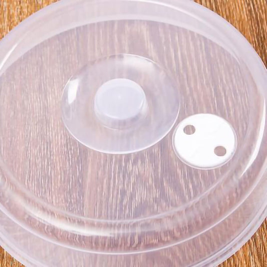 Microwave Splatter Cover, PP Microwave Plate With Steam Vents Food Cover Splatter Shield with Easy-Grip Handle for Microwave Oven(Small Size)