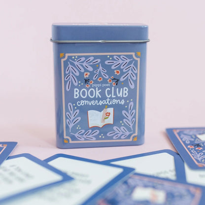 Pippi Post S'More Nature Conversation Cards with Tin, 50 Outdoor Prompts | 50 Conversation Starter Cards, Decorative Storage Tin, Ice Breaker Game