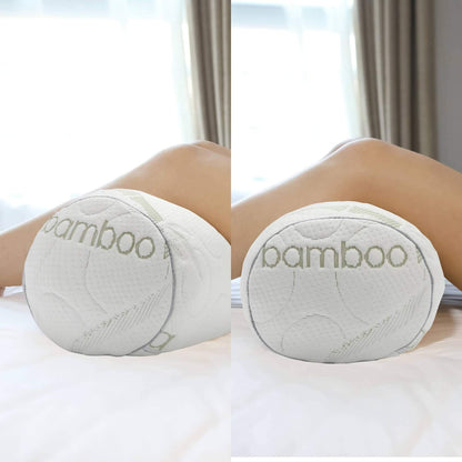 Kingnex Cylinder Bolster Roll Pillow for Sleeping on Back or Side 18x6