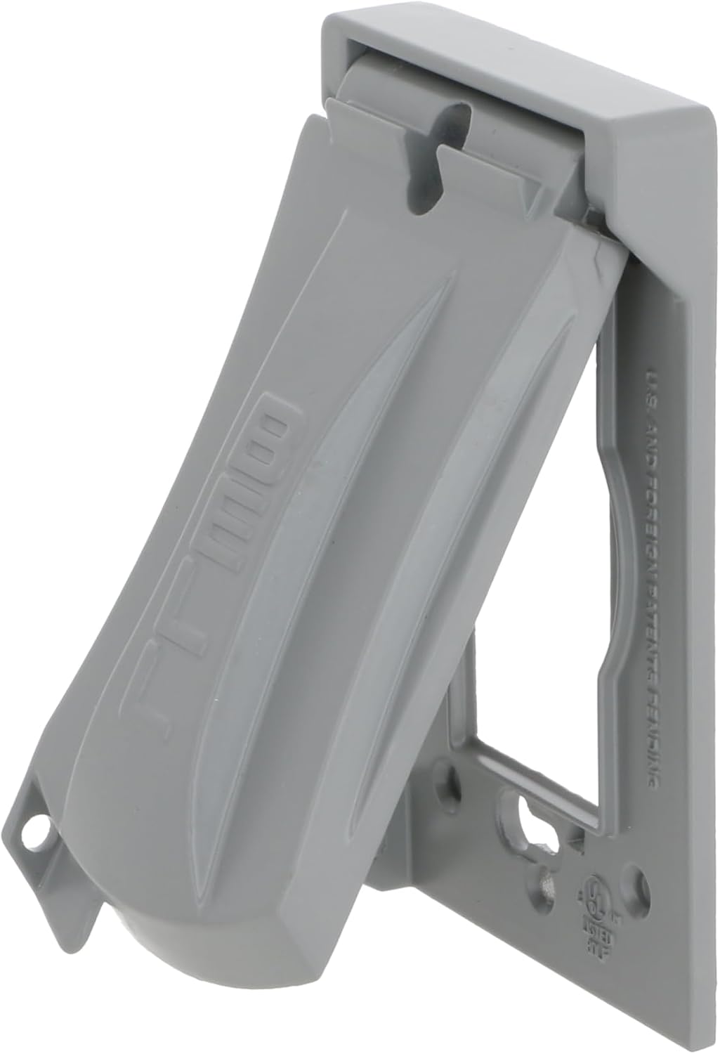 BELL 1-Gang Weatherproof Universal Metal Flip Cover, 12-in-1, Gray