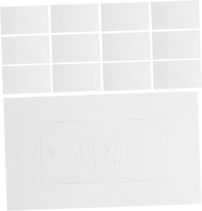 TEHAUX 50pcs Outlet Insulation Pads Waterproof Foam Gaskets for Wall Plates Draft Sealers for Electrical Outlets Compatible Standard Switches and