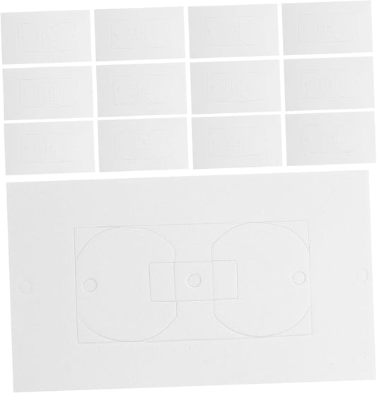 TEHAUX 50pcs Outlet Insulation Pads Waterproof Foam Gaskets for Wall Plates Draft Sealers for Electrical Outlets Compatible Standard Switches and