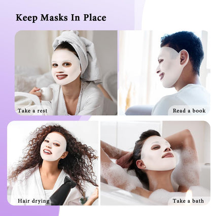 my novel things Face Ice Pack and 2 Packs Silicone Face Mask Cover
