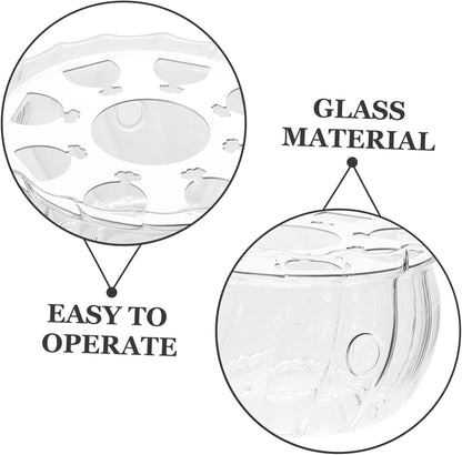 Glass Tea Warmer Elegant Transparent Design for Teapots Beverages for Desk Use Multipurpose Candle Heating Stand Easy to Clean Maintain Tea Accessories