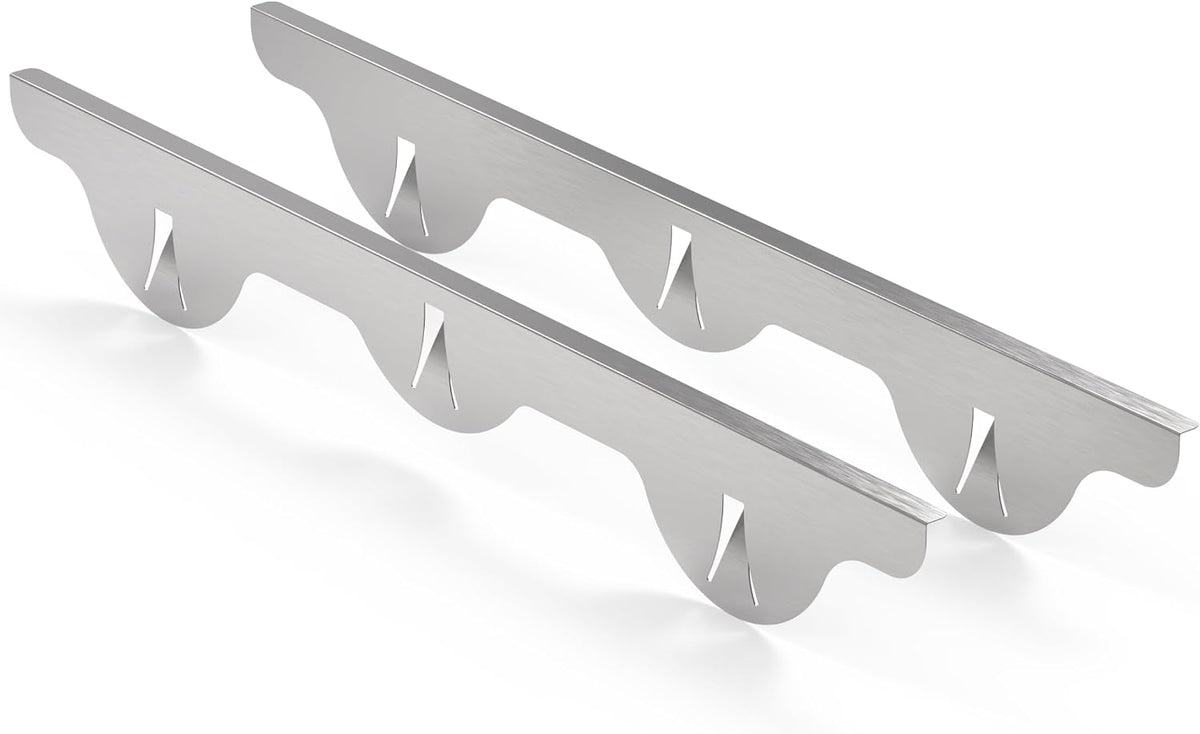 Linda’s Essentials Silicone Stove Gap Covers (2 Pack), Heat Resistant Oven Gap Filler Seals Spaces Between Stovetop and Counter, Easy to Clean Stove Side Guard (25 Inches, Clear)
