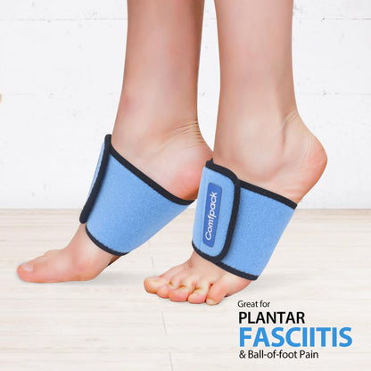 Comfpack Cold Therapy Wrap with 2 Packs for Pain Relief, Reusable Gel Ice Packs for Foot Plantar, Wrist, Ankle, Great for Sprains, Muscle Pain, Bruises, Injuries | Hot and Cold Ice Packs for Foot Plantar, Wrist, Ankle, Great for Sprains, Muscle Pain,