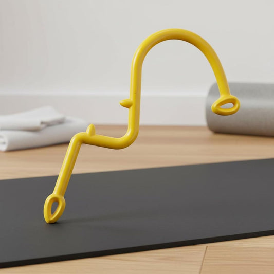 Muscle Massage Hook Self Massage Tool Back Massager Trigger Point Cane Deep Tissue Tension Release Polypropylene Portable Form Suitable for Office use Post Workout routines Runners 43cm