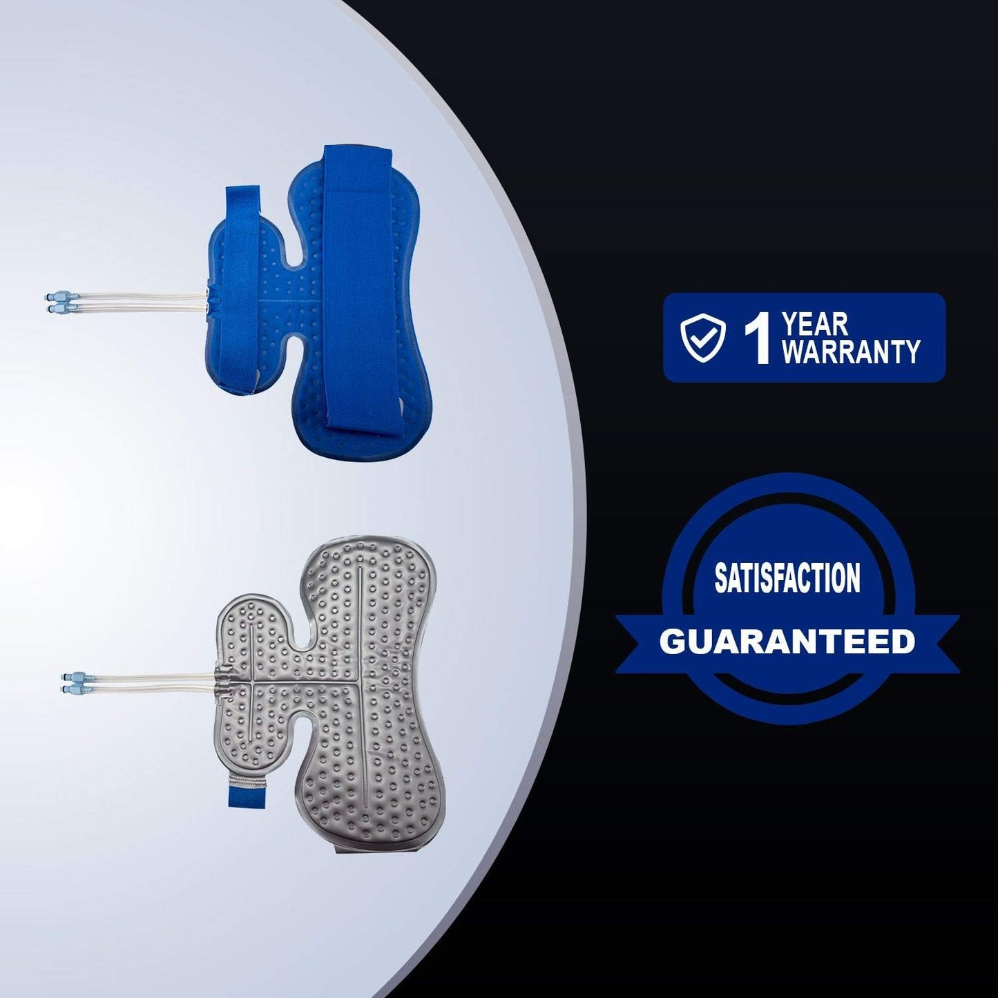 Cold Water Therapy Versatile-Fit Pad for PMT Cryotherapy Unit - Post Surgery and Injury Recovery - Pad Only for Circulating Ice Machine for Knee, Shoulder Pain Relief - with Custom couplings