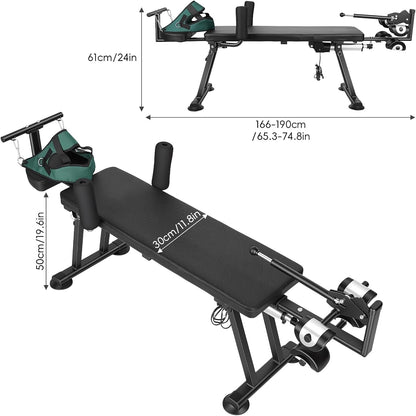 Spinal Decompression Table Electric Traction Machine for Neck and Back Pain Relief , Lumbar & Cervical Traction Bed, Remote Control Decompression Back Stretcher,880 Lbs Capacity