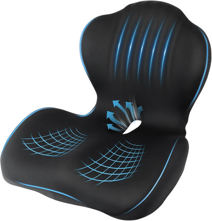 Car Seat Cushion Office Chair Cushion with Lumbar Support Pillow