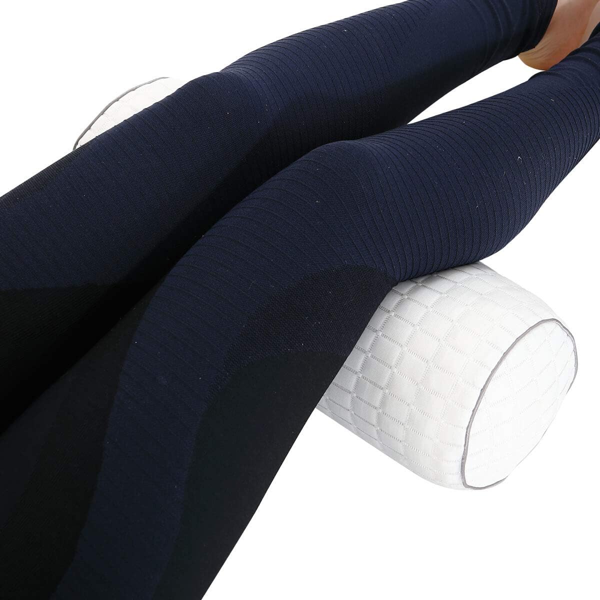 Kingnex Cylinder Bolster Roll Pillow for Sleeping on Back or Side 20x8