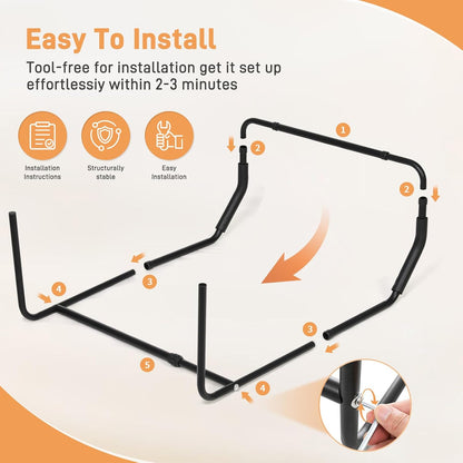 Blanket Lifter for Feet Under Mattress with 4 Clips–Extra-wide Foot Tent Keep Blankets Off Feet, Height Width Adjustable Bed Cradle Lift Bar Sheet Support for Enhanced Foot Toe Leg and Knee Comfort